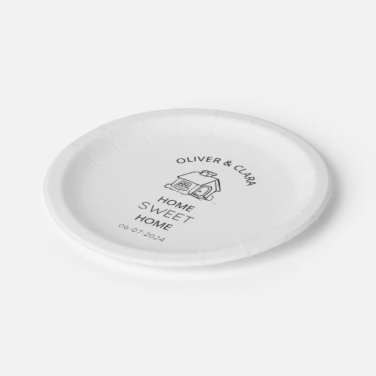 Thuishuishouden met eigen tint papieren bordje (Gekanteld)