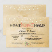 Thuishuishouden met  verwarming Uitnodiging (Voorkant / Achterkant)