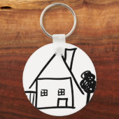 thuishuispictogram sleutelhanger (Voorkant)