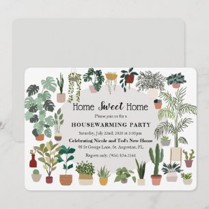 Thuishuisverwarming Plant Uitnodiging