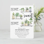 Thuishuisverwarming Plant Uitnodiging (Staand voorkant)