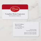 Thuisinspectie van onroerend goed visitekaartje (Voorkant / Achterkant)