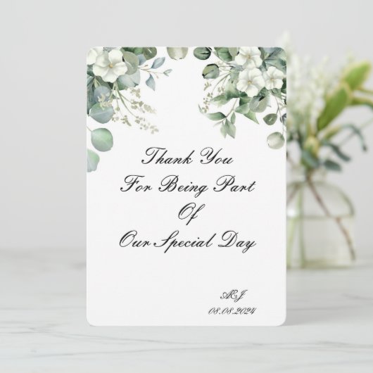 THUISKAART VOOR TROUWEN SAVE THE DATE (Staand voorkant)