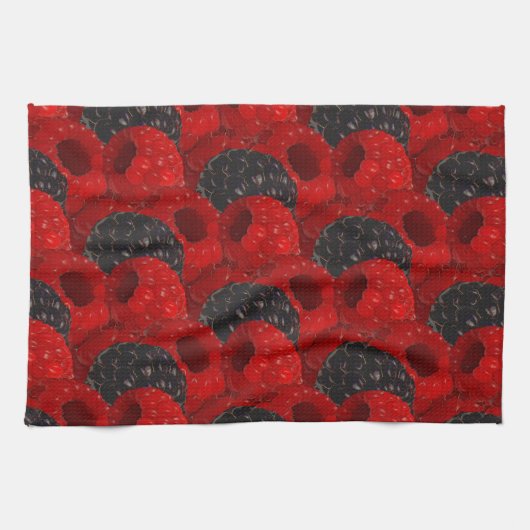 Thuiskantensoort thema gemengd fruit patroon theedoek (Horizontaal)