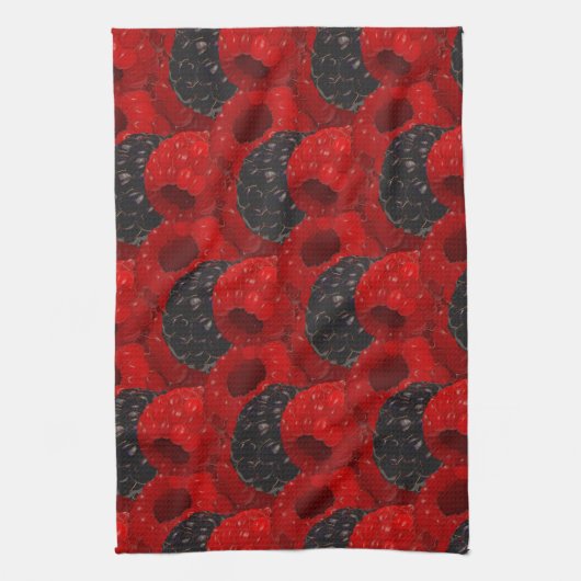 Thuiskantensoort thema gemengd fruit patroon theedoek (Verticaal)