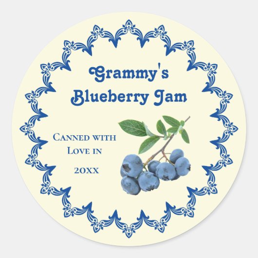 Thuiskanting Blueberry Jam Food Label (Voorkant)