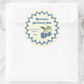 Thuiskanting Blueberry Jam Food Label (Tas)