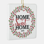 Thuiskerstboom met foto's Home Sweet Keramisch Ornament (Rechts)
