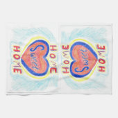 Thuiskeukenhanddoeken met dubbele Afbeeldingen, ge Theedoek (Horizontaal)