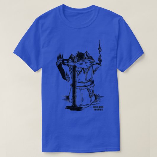 thuiskoffie t-shirt (Design voorkant)