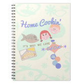 Thuiskoken Funny Dinnertime Art Design Notitieboek (Voorkant)