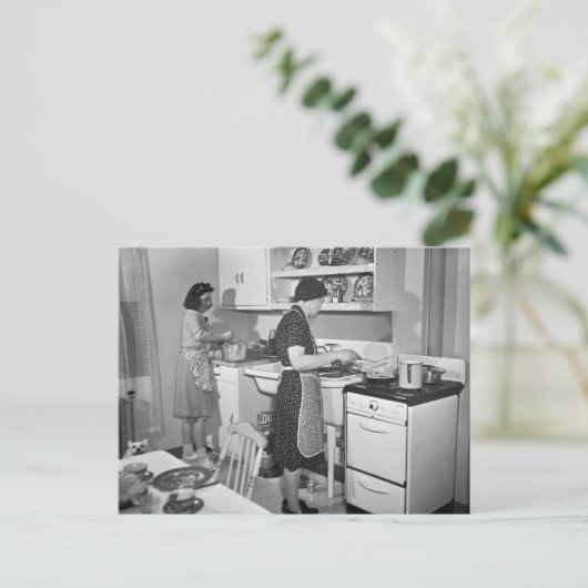 Thuiskoking: 1942 briefkaart (Staand voorkant)