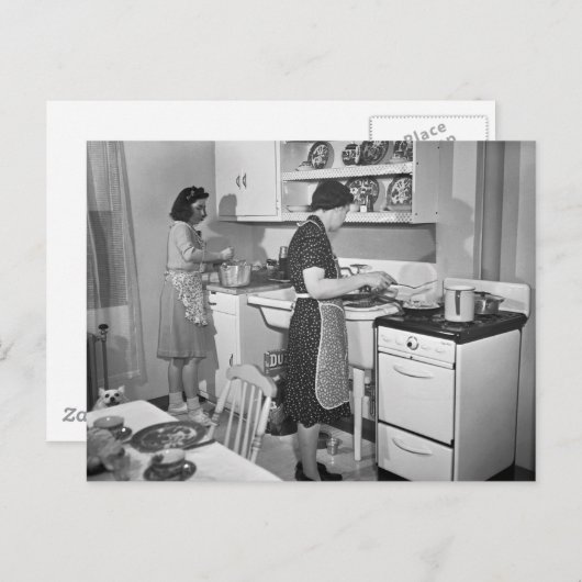 Thuiskoking: 1942 briefkaart (Voorkant / Achterkant)