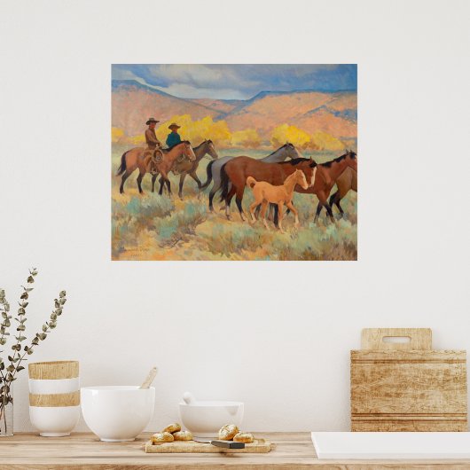 Thuiskomen door Maynard Dixon Poster (Keuken)