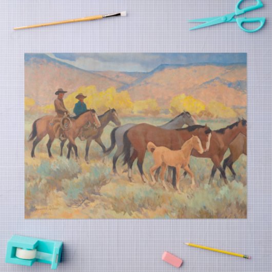 Thuiskomen door Maynard Dixon Tissuepapier (Craft)