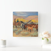 Thuiskomen door Maynard Dixon Vierkante Klok (Huis)