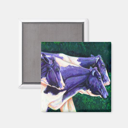 Thuiskomen - Holstein Koeien Magneet (Voorkant / Achterkant)