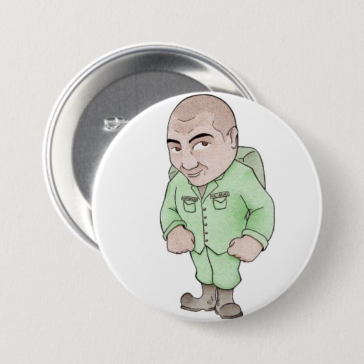 thuiskomst ronde button 7,6 cm (Voorkant /achterkant)