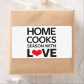 Thuiskookseizoen met liefde etiket (Insitu)