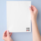 Thuiskookseizoen met liefde flyer (Hand)