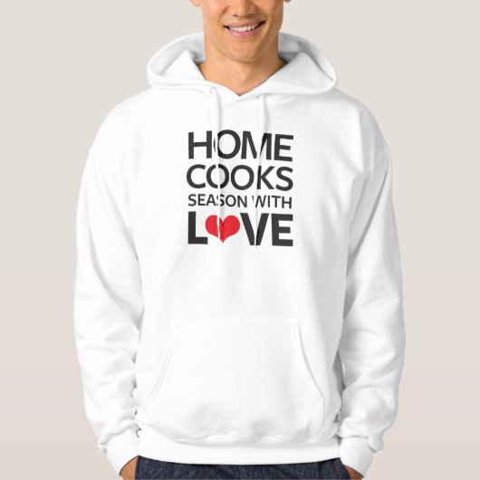Thuiskookseizoen met liefde hoodie (Voorkant)