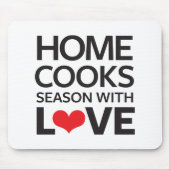 Thuiskookseizoen met liefde muismat (Voorkant)