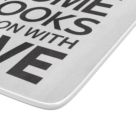 Thuiskookseizoen met liefde snijplank (Hoek)