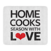 Thuiskookseizoen met liefde snijplank (Voorkant)
