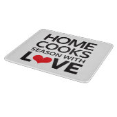 Thuiskookseizoen met liefde snijplank (Hoek)