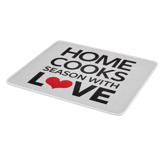 Thuiskookseizoen met liefde snijplank (Hoek)