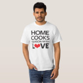 Thuiskookseizoen met liefde t-shirt (Voorkant volledig)