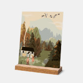 thuisland acryl bord (Hoek)