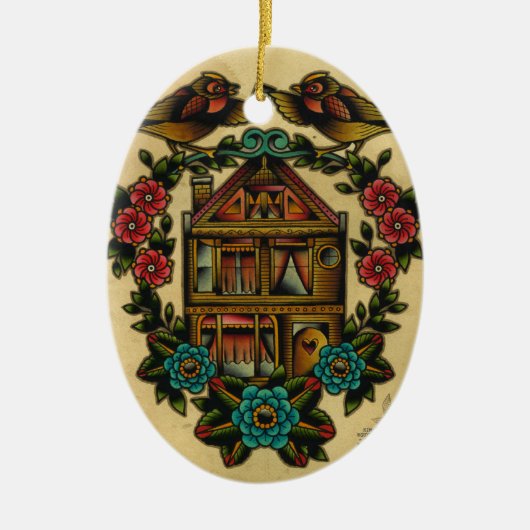 thuisland keramisch ornament (Voorkant)