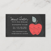 Thuisleraar Apple Chalkboard Visitekaartje (Voorkant)