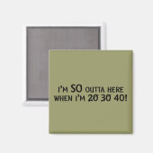 Thuismagneet verlaten magneet (Voorkant / Achterkant)