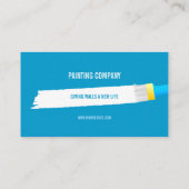 Thuismakerij voor het schilderen van bedrijfscontr visitekaartje (Achterkant)