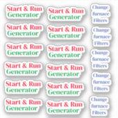 thuisonderhoud sticker (Voorkant)