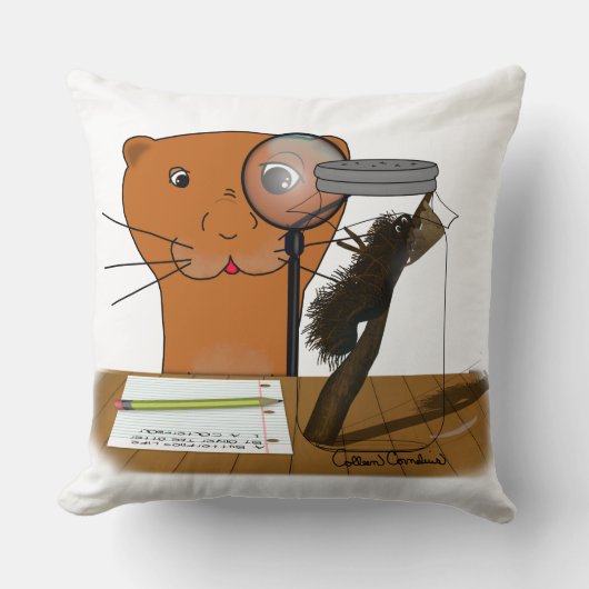 Thuisonderwijs aan Oliver De Otter - De Rups Kussen (Voorkant)