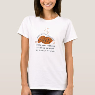Thuisonderwijs met koekjes t-shirt