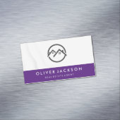 Thuispictogram | PAARSE | Witte draperie Magnetisch Visitekaartje (Voorbeeld)