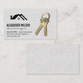 Thuispictogram | Sleutels Visitekaartje (Voorkant / Achterkant)