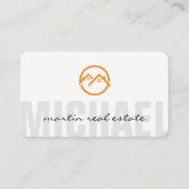 Thuispictogrammen voor onroerend goed visitekaartje (Voorkant)