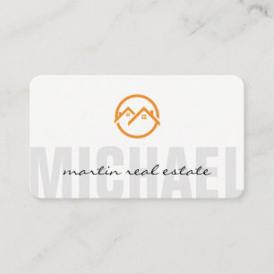 Thuispictogrammen voor onroerend goed visitekaartje