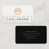 Thuispictogrammen voor onroerend goed visitekaartje (Voorkant / Achterkant)