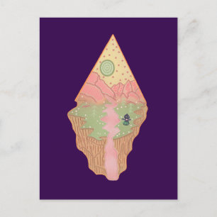 Thuisplaneet van het Flatwoods-monster Cryptid-f Briefkaart