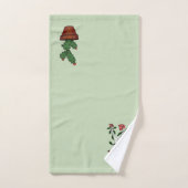 Thuispotentiële Planten Doodle Art Bad Handdoek (Handdoek)