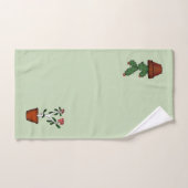 Thuispotentiële Planten Doodle Art Bad Handdoek (Handdoek)