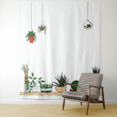 Thuispotentiële Planten Doodle Art Wandkleed (In situ)