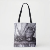 Thuispotloodtekening All-Over-Print Canvas tas (Voorkant)