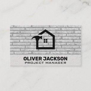 thuisreparatie   bakstenen achtergrond visitekaartje